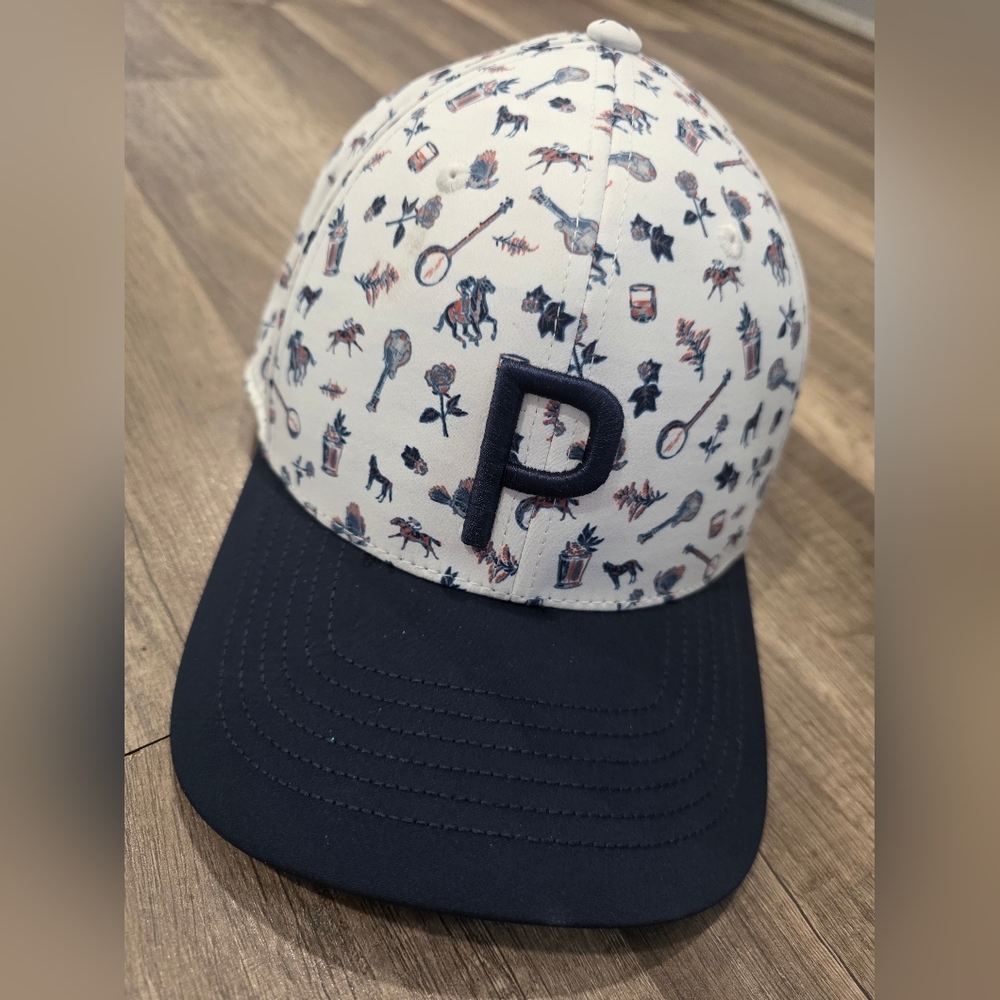 Puma Golf Baseball Hat Nwot Print Osfm Mens - Picture 2 of 5